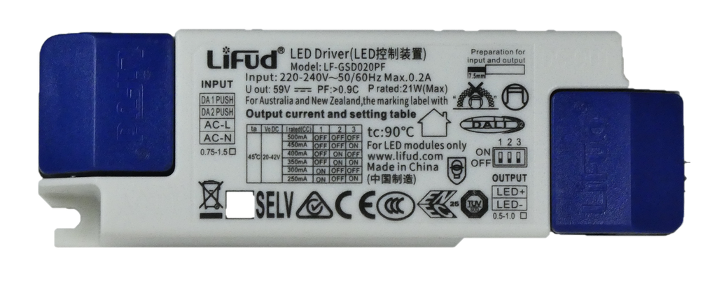 LED driver DALI 250mA-500mA pour L4Y1246-1249