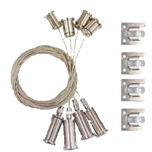 Câble de suspension (Câble + Clips + plafondkit- 4 pièces/Set pour Beam 0504-0505-0506-0507