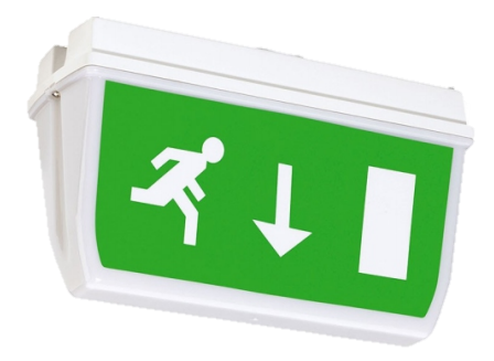 Bloc secours pictogramme Diffuseur pour Bloc secours apparent pour L4Y0463 + 0464 + 0465