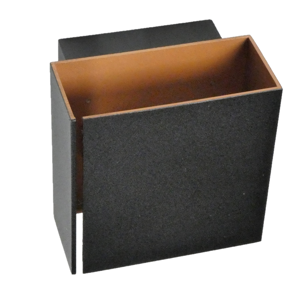Applique up-down incl 4W LED en driver NOIR extérieur GOUD intérieur
