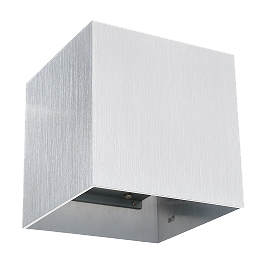 Applique apprente carrée G9 100x100mm ALU