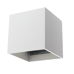 Applique apprente carrée G9 100x100mm BLANC