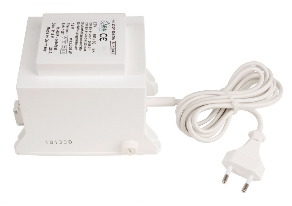 ABNPowersupplyunit,ABNTransformator,DIM,CV,11,5VAC,300W,IP20,dimmable:leadingedge,inputvoltage:220-240VAC/50-60Hz,outputvoltage:11,5VAC,outputcurrent:15000-25000mA,172,50-300,00W,IP20