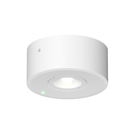 VIALED ROUND 3,5W 250lm/1h 150lm/3h  P/NP BLANC AUT