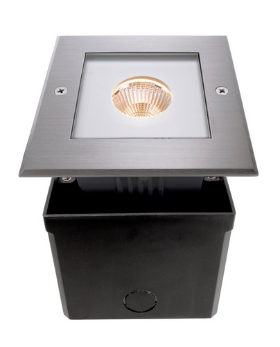 Recessed floor light - Square COB I, 7.7 W, 3000K silver IP67 230V