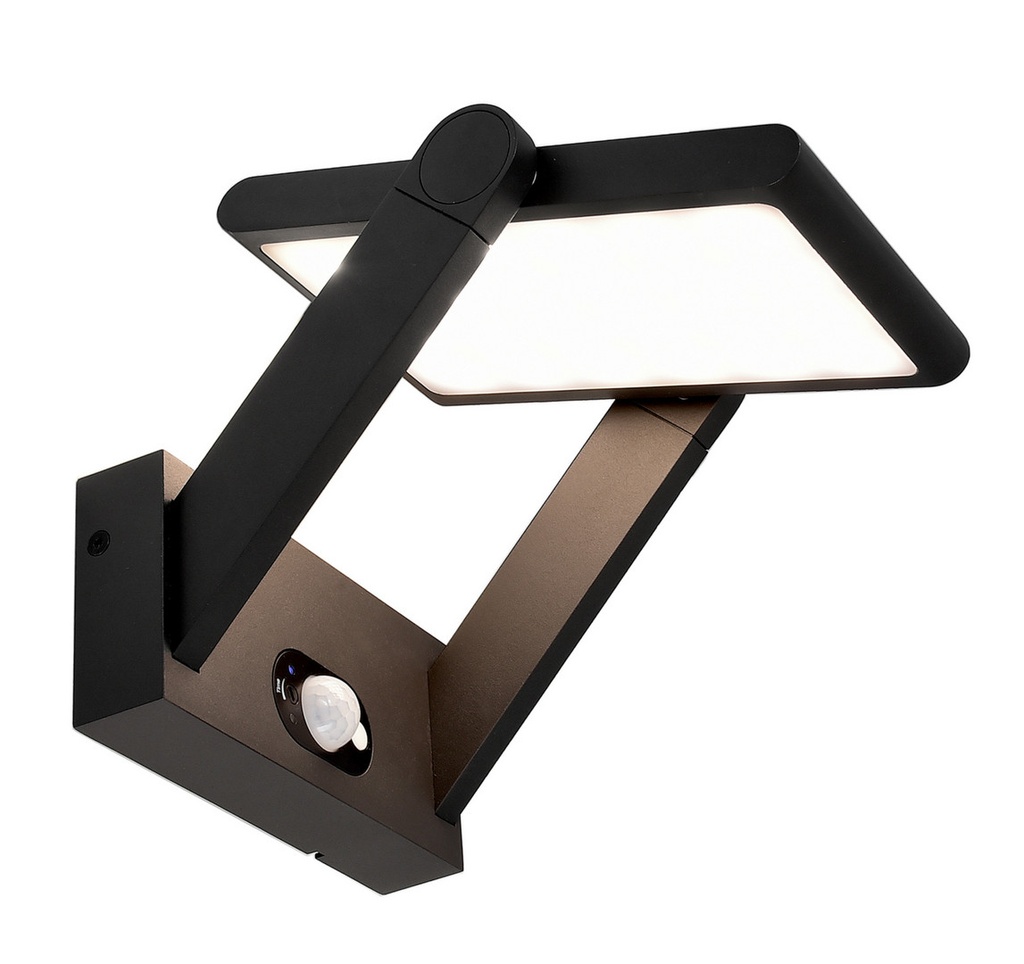 Surfacemountedwalllamp,SolarPremiumI,warmwhite,constantvoltage,3,7VDC,1,60W,aluminum,darkgray,IP54
