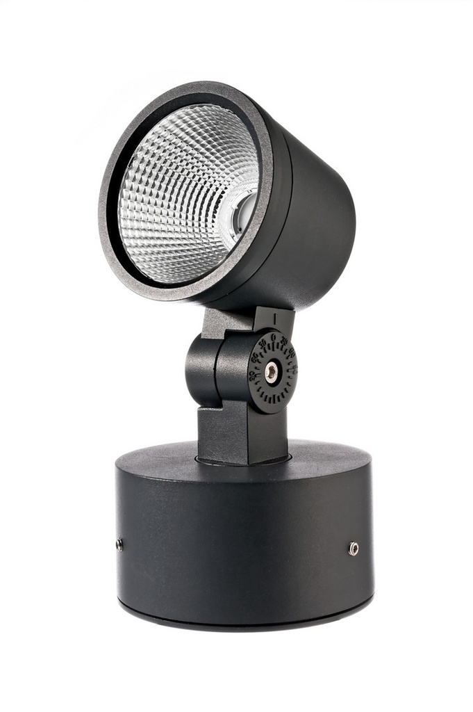 Ground-/Wall-/Ceilinglamp,Colt8WCOB,warmwhite,BlackgreyRAL7021,220-240VAC/50-60Hz,7,00W,EEI:G,IP65
