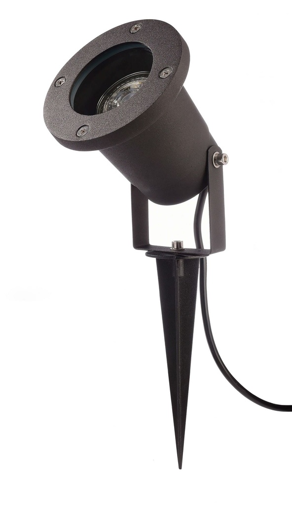 Ground-/Wall-/Ceilinglamp,Lomi,mattblack,220-240VAC/50-60Hz,numberofbases:1,GU10,1xmax.7,00W,IP65/IP44