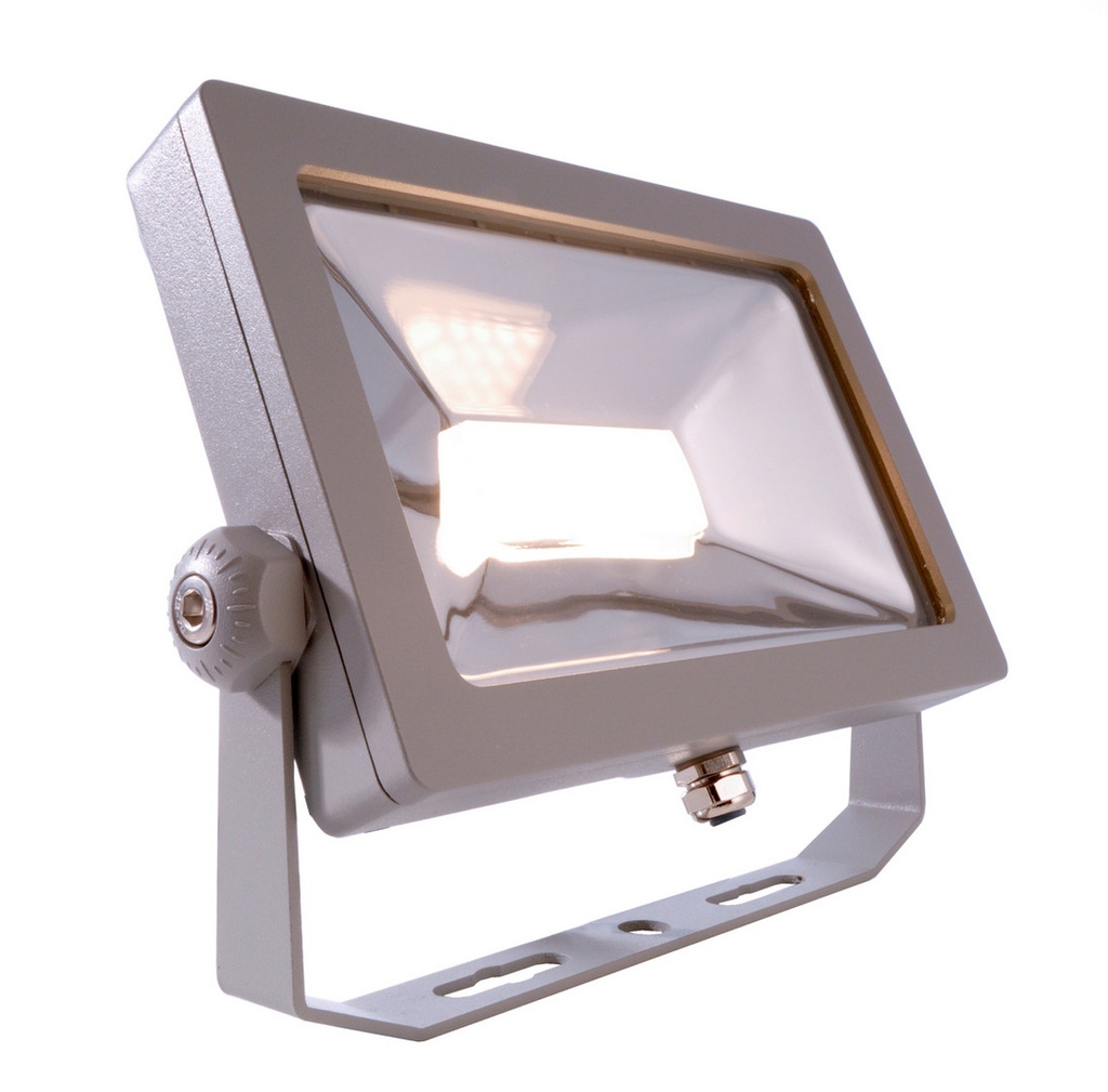 Ground-/Wall-/Ceilinglamp,FloodSMD,30W,3000K,Silver,warmwhite,silver,220-240VAC/50-60Hz,30,00W,EEI:E,IP65/IP44