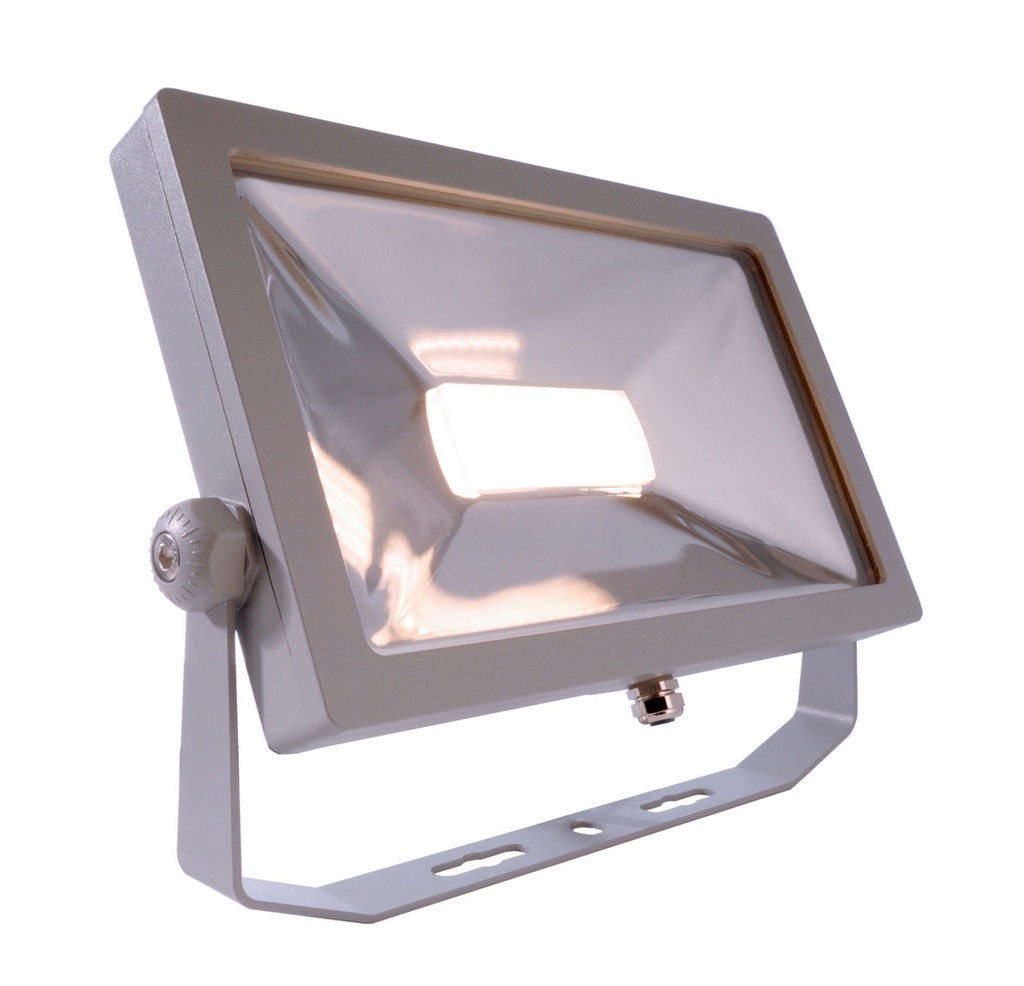 Ground-/Wall-/Ceilinglamp,FloodSMD,50W,3000K,Silver,warmwhite,silver,220-240VAC/50-60Hz,50,00W,EEI:E,IP65/IP44