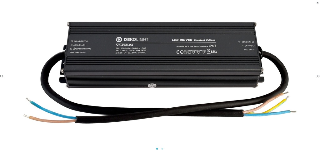 Power supply unit (CV, DC) - IP, CV, V6-240-24