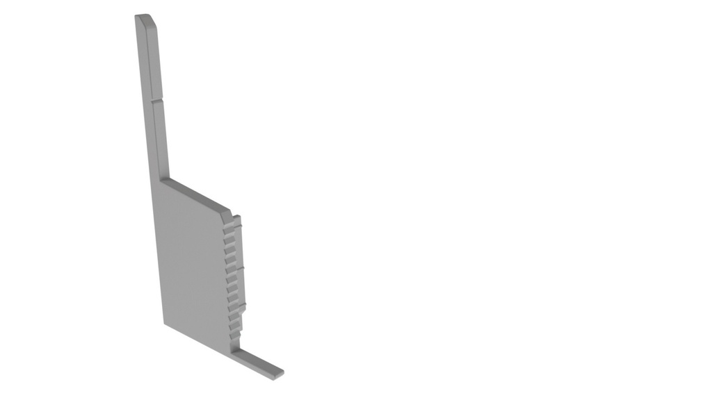EndCapP-EL-03-10Set2pcs,plastic,gray,Length:45mm