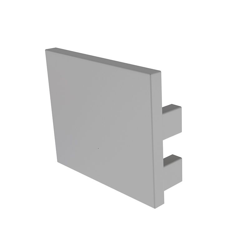 EndCapI-AU-05-15Set2pcs,plastic,gray,Length:24mm