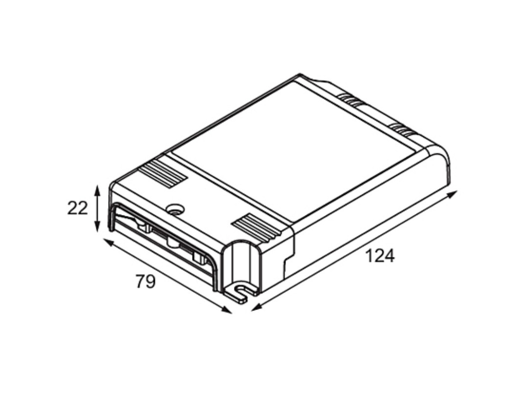 LED Driver Constant Current 0-10V/1-10V/Push-Dim/DALI 350-1050mA 25-60W WD