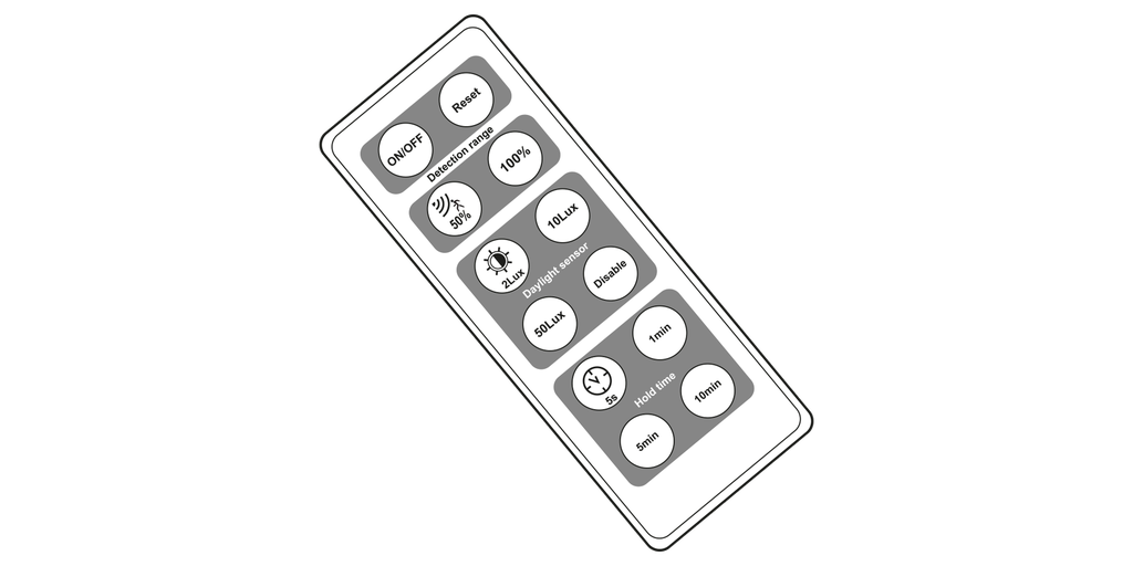 Télécommande pour réglage détection