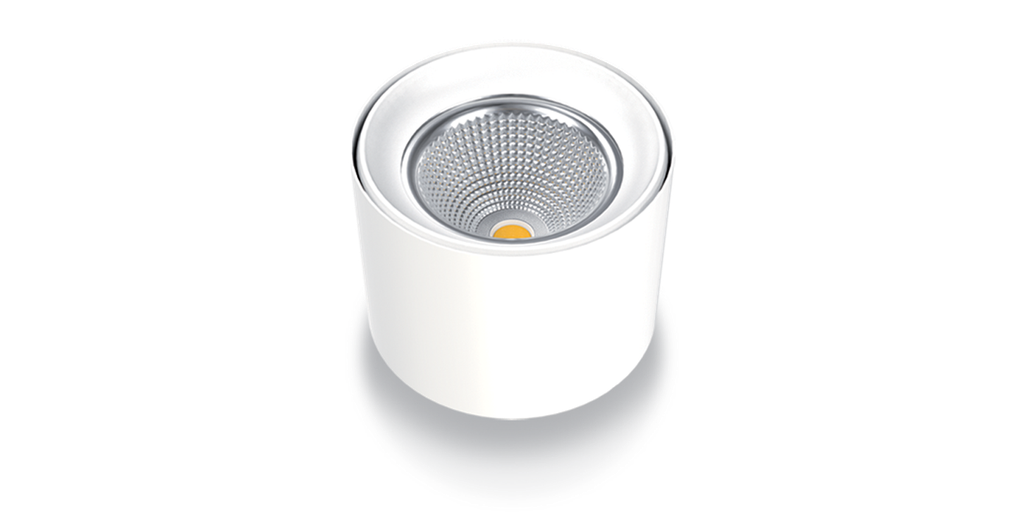 Plafonnier SUN 12W, UGR<16, blanc naturel 4000K, finition blanc