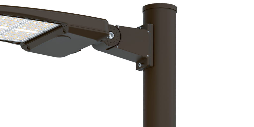 Accessoire ajustable AREA LIGHT pour mât rond Ø100 mm