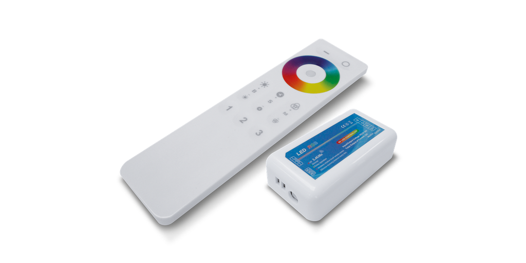 Contrôleur et télécommande RGB, 2.4G, 288w max, 3 groupes