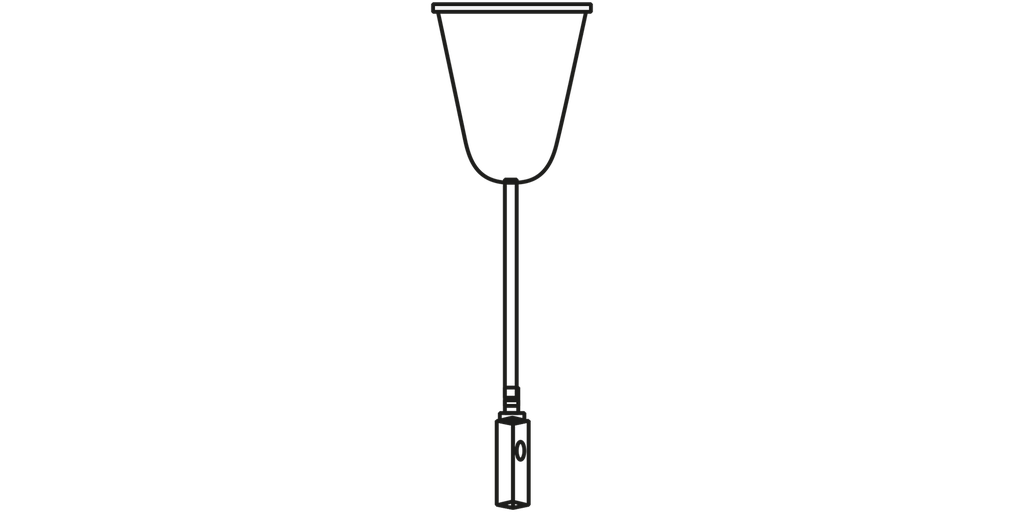 Kit câble suspension 1m50 fixation plafond rail Tracklight, Attache B