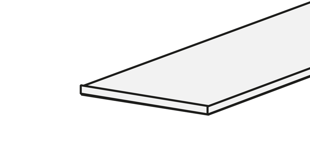Cover pour rail de Tracklight 3 phases 1 metre Blanc 