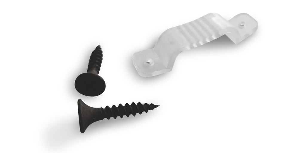 Kit de clip avec 2 vis pour Ruban de chantier 3 lignes
