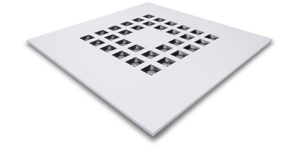 SPEQTRIS Dalle VISBY 600x600 mm 32 leds 30W - 4000K blanc