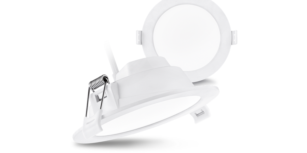 Downlight ALL IN, 12 watts, CCT° changing, IP20, encast. Ø150mm, fini