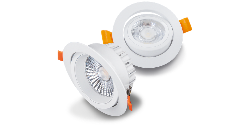 Spot CLEVER 6 watts, orientable rond, blanc naturel 4000K