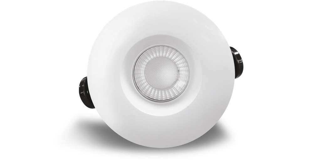 Downlight HECTOR, IP65, CCT, encastr. Ø68mm, finition blanc