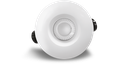 Downlight HECTOR, IP65, CCT, encastr. Ø68mm, finition blanc