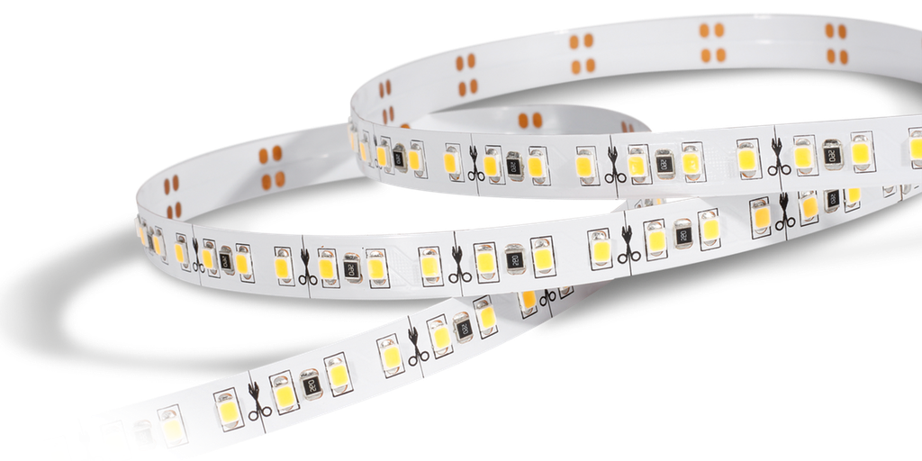 Ruban 2835-HE, 21.6 watts/m, IP20, 3000K, 3 mètres, garantie 5 ans