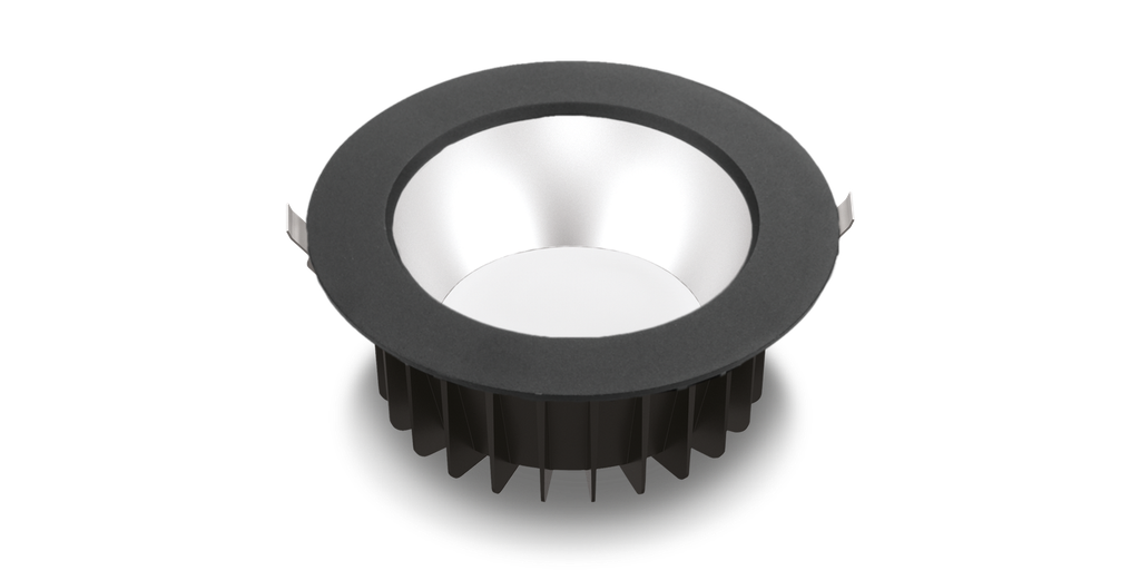 Downlight SETH 25W 8, 80°, CCT changing, collerette noire