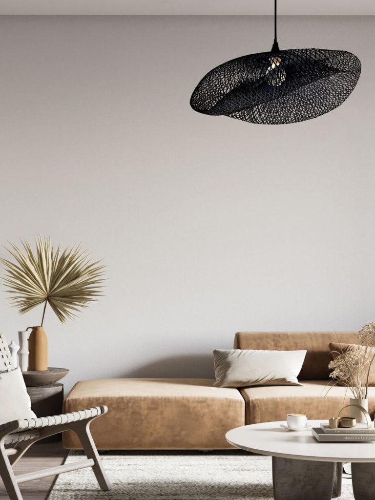 PENDANT LAMP E27 MAX 40W BLACK BAMBOO