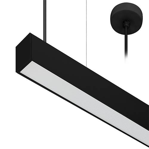 Linear 2 p 21w-32w 75° noir mat