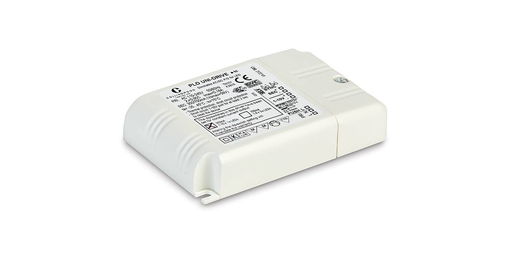 Driver 1-10w 350ma cc dim 1-10v push 