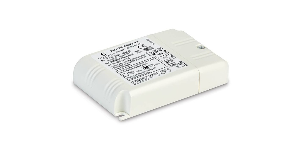 Driver 3-27w 700ma cc dim 1-10v push 