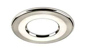 Bague de finition ronde 90mm acier brossé