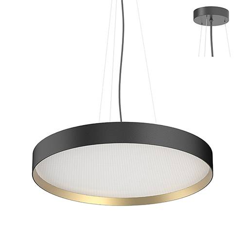 Nova csp 2 p 40w 120° noir mat - doré