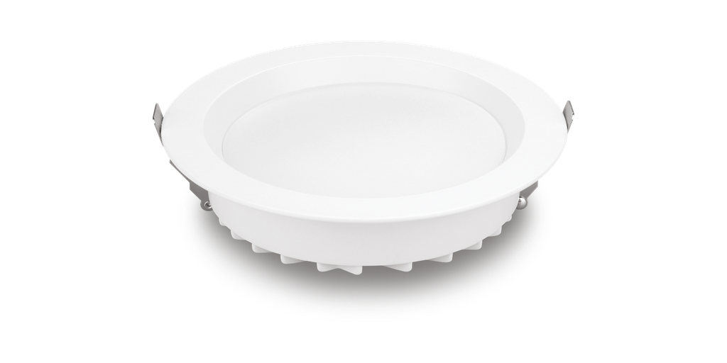 Downlight HORUS 18w 8 CCT IP54 blanc cutout 200-210mm 