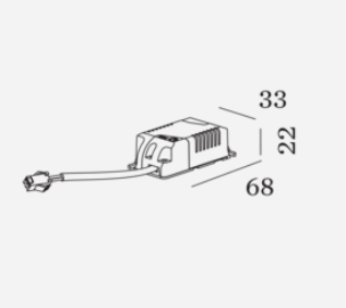 DRIVER 250mA 5W 9-21V PHASE CUT DIM