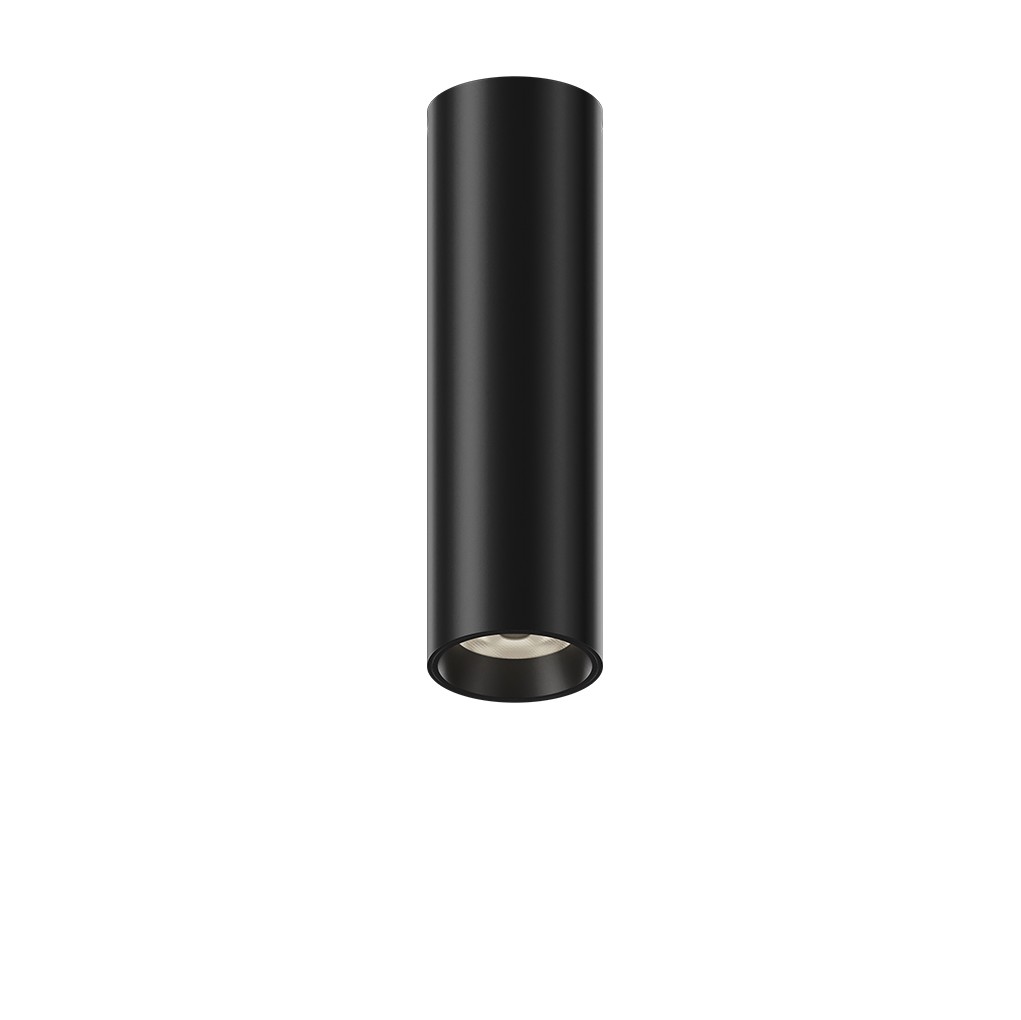 MYRDAL C Apparent Plafonnier 158mm 2700K Noir structuré AC230V 12W IP20