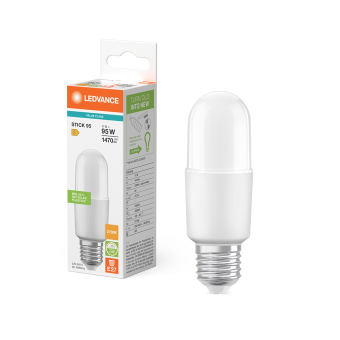LED STICK95 11W 827 FR E27 P    LEDV 