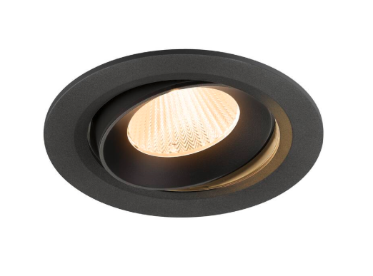 NUMINOS® MOVE L, plafonnier encastré, 2700 K, 40°, IP20, rond, noir