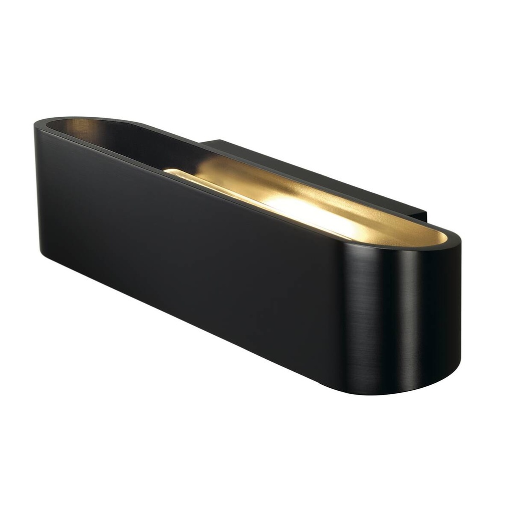 OSSA 300 applique intérieure, noir, R7s 118 mm/QT-DE12, 120 W max