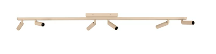 KEONI Spot plafond-Taupe-6xG9-3,8W-Alumin.