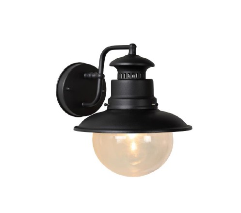 FIGO Applique mur. Extér.-Noir-Ø21,5-1xE27-60W