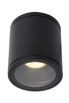 AVEN Spot plafond SdBain-Noir-Ø9-1xGU10-50W-IP65