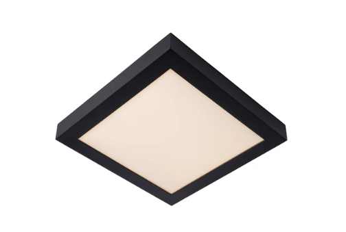 BRICE-LE. Plafonnier SdBain-Noir-LED Dimm.-30W