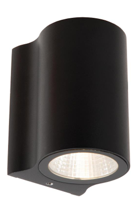 AKRA Applique mur. Extér.-Noir-LED-6W-2700K-IP54
