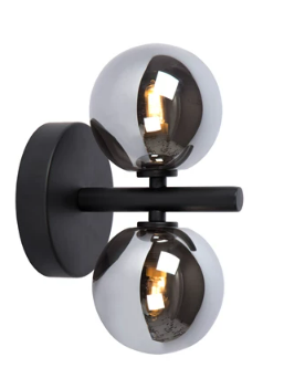 TYCHO Applique mur.-Noir-2xG9-28W-Acier